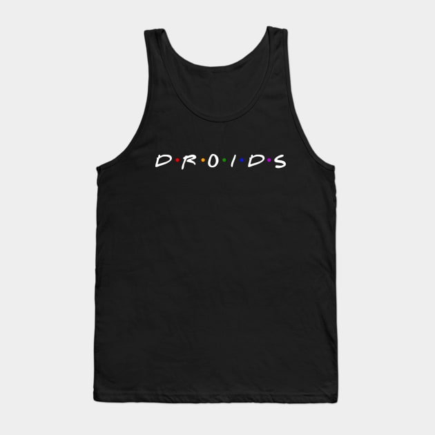 Friendly Droids Tank Top by drewbacca